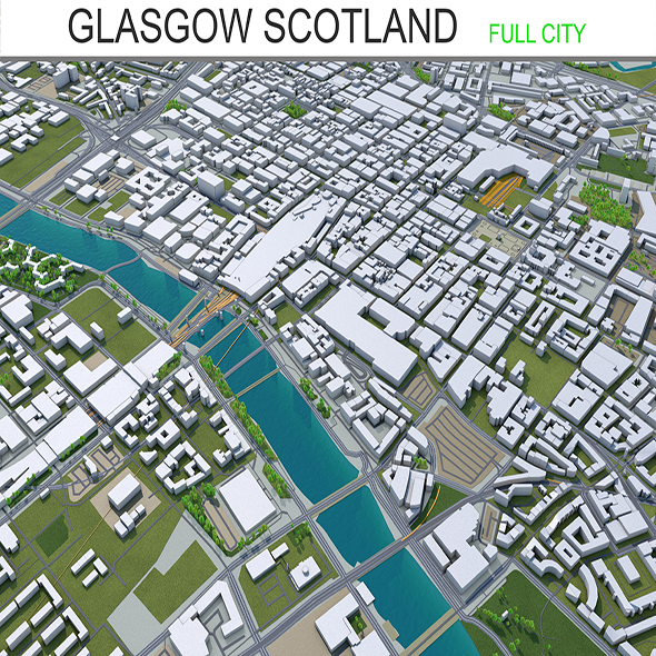 Glasgow city Scotland - 3Docean 28613604