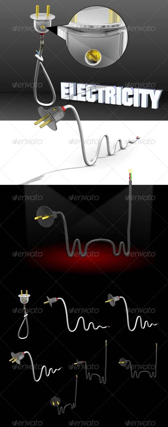 Amusing Electricity - Objects 3D Renders