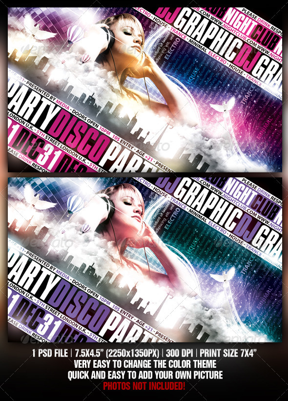 Disco Party Flyer - Clubs & Parties Events