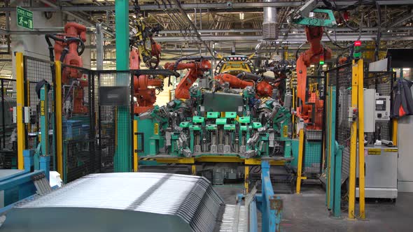 Car Factory Robotic Automotion