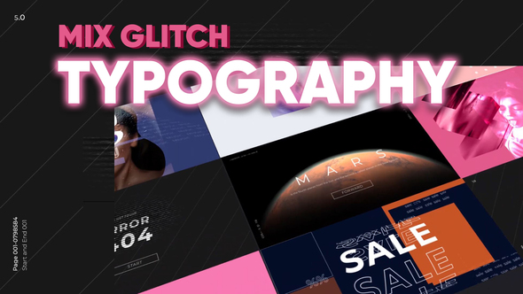 Mix Glitch Typography