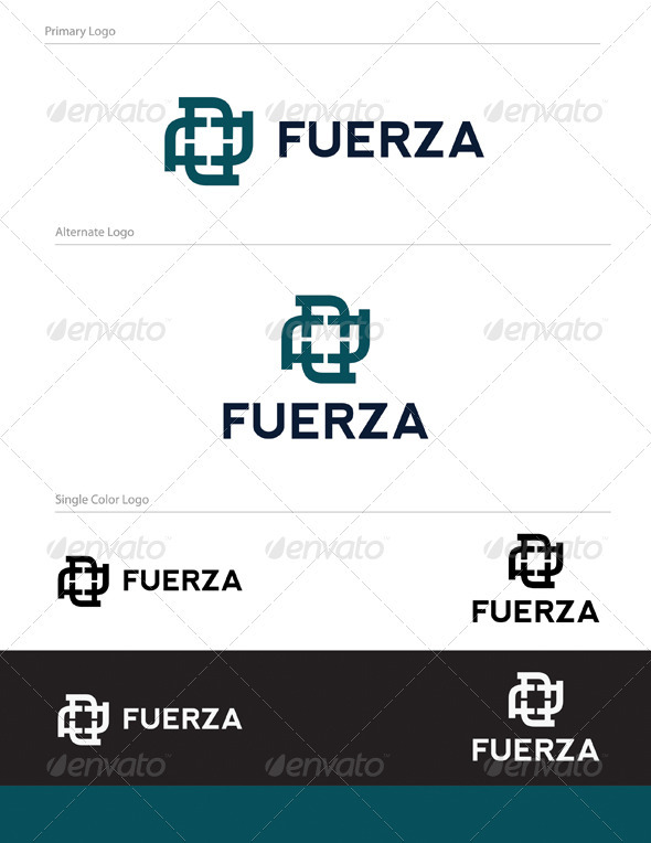 Fuerza Abstract Logo Design - ABS-033 - Vector Abstract
