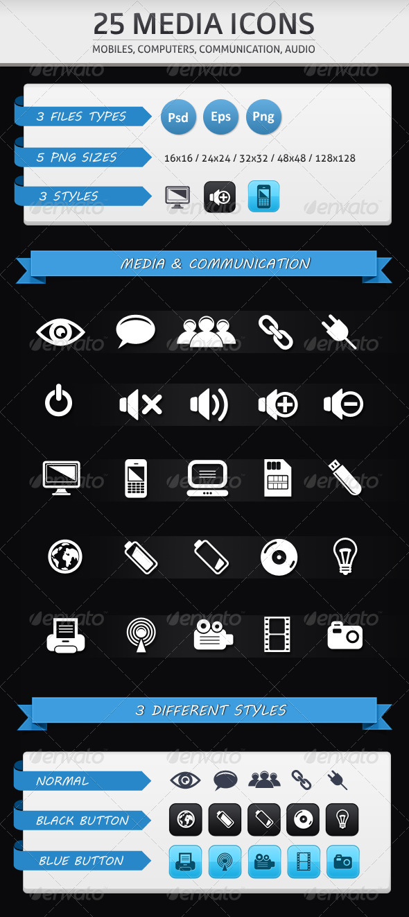 25 Media Icons - Media Icons