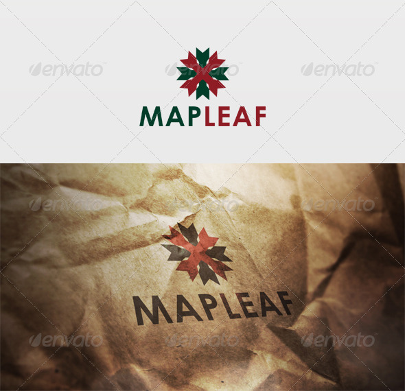 Maple Leaf Logo - Vector Abstract