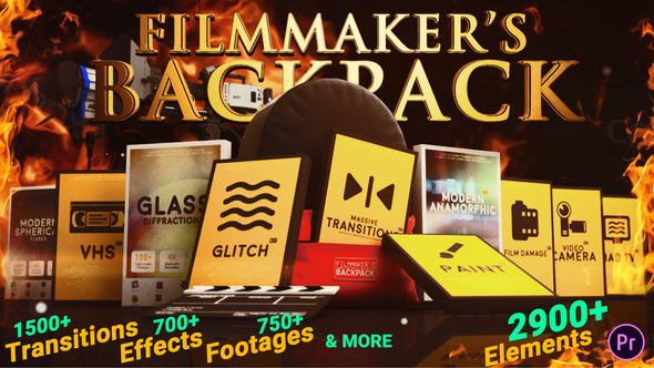 Download Filmmaker S Backpack Big Pack Of Transitions Effects Footages And Presets For Premiere Pro By Pmwa