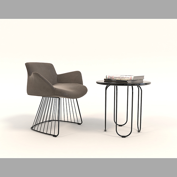Contemporary Design Armchair - 3Docean 28628632