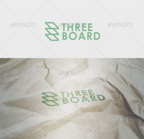 Three Board Logo - Vector Abstract