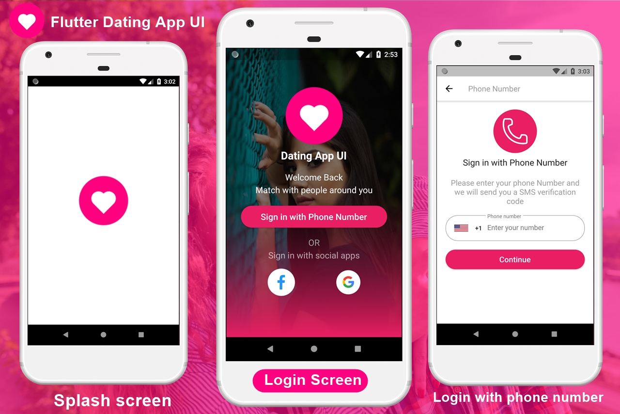 Flutter Dating App UI for Android and iOS by AmericoBila | CodeCanyon