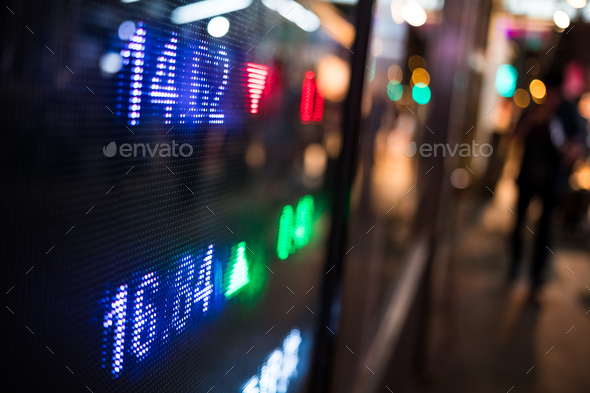 Stock market display - Stock Photo - Images