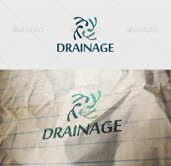 Drainage Logo - Vector Abstract