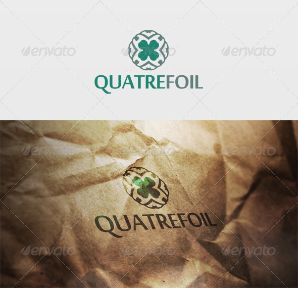 Quatrefoil Logo - Vector Abstract