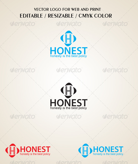 Honest Logo Template - Letters Logo Templates