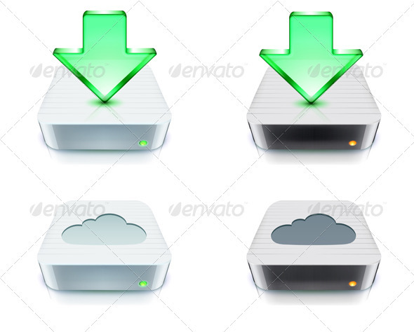 Cloud Storage and Download Concept - Communications Technology