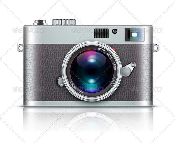 Retro Style Camera - Objects Vectors
