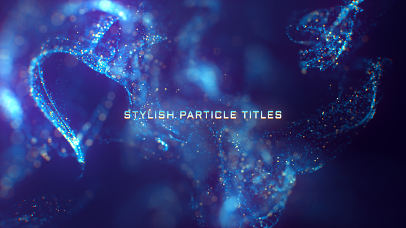 Stylish Particle Titles - VideoHive 28632894
