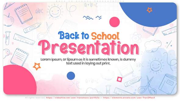 Back To School - VideoHive 28641993