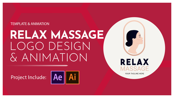 Relax Massage Logo Design and Animation Logo Stings template preview