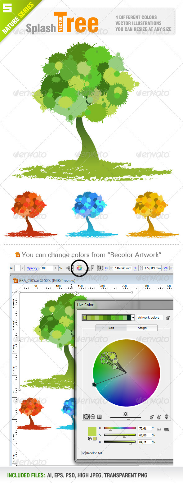 Splash Tree - Flowers & Plants Nature