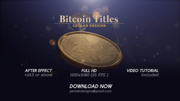 Bitcoin TitleslGold Coin - VideoHive 28663618