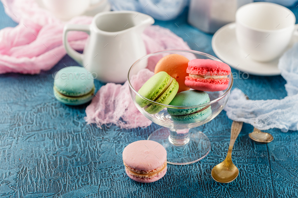 Different types of macaroons - Stock Photo - Images