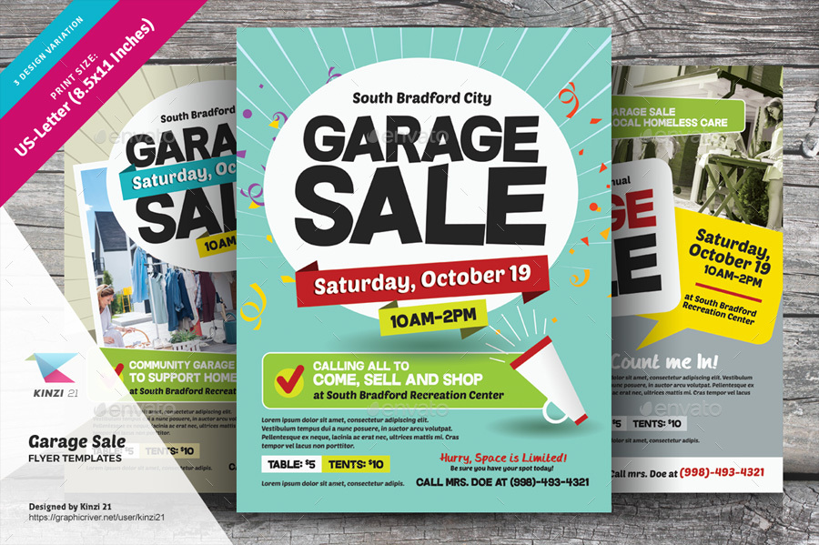 Garage Sale Flyer Templates, Print Templates | GraphicRiver