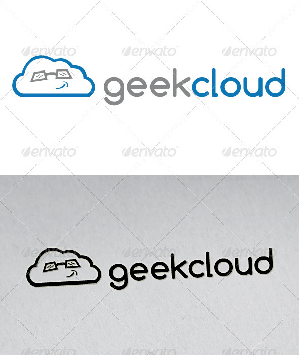Geek Cloud Logo - Vector Abstract