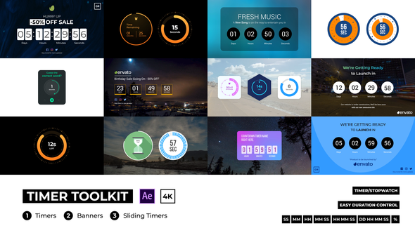 Countdown Timer Toolkit - VideoHive 28672059