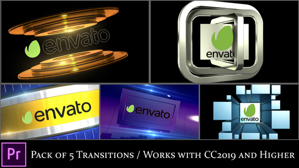 Broadcast Logo Transition Pack V2 - Premiere Pro