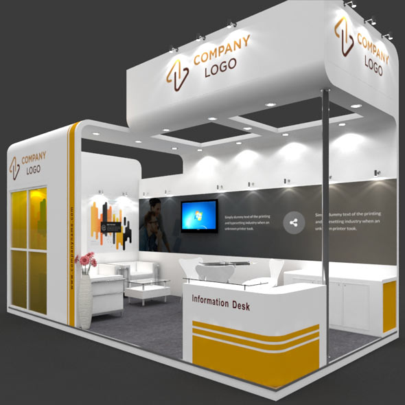 Exhibition Booth 3D - 3Docean 28673401