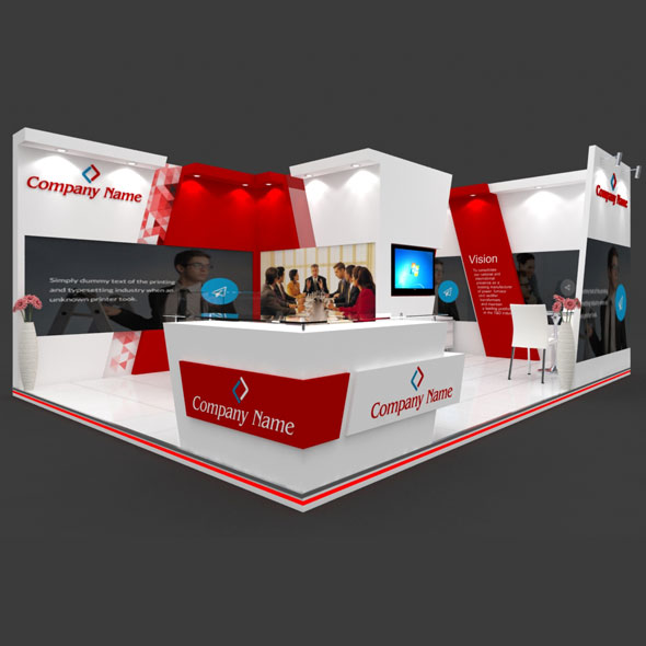 Exhibition Booth 3D - 3Docean 28673480