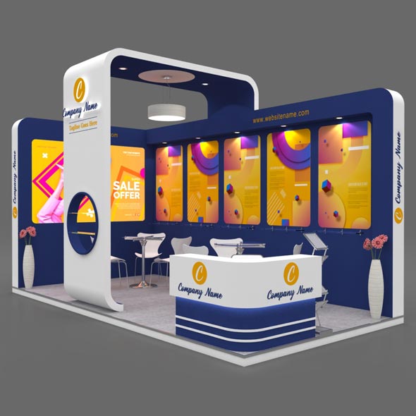 Exhibition Booth 3D - 3Docean 28673489
