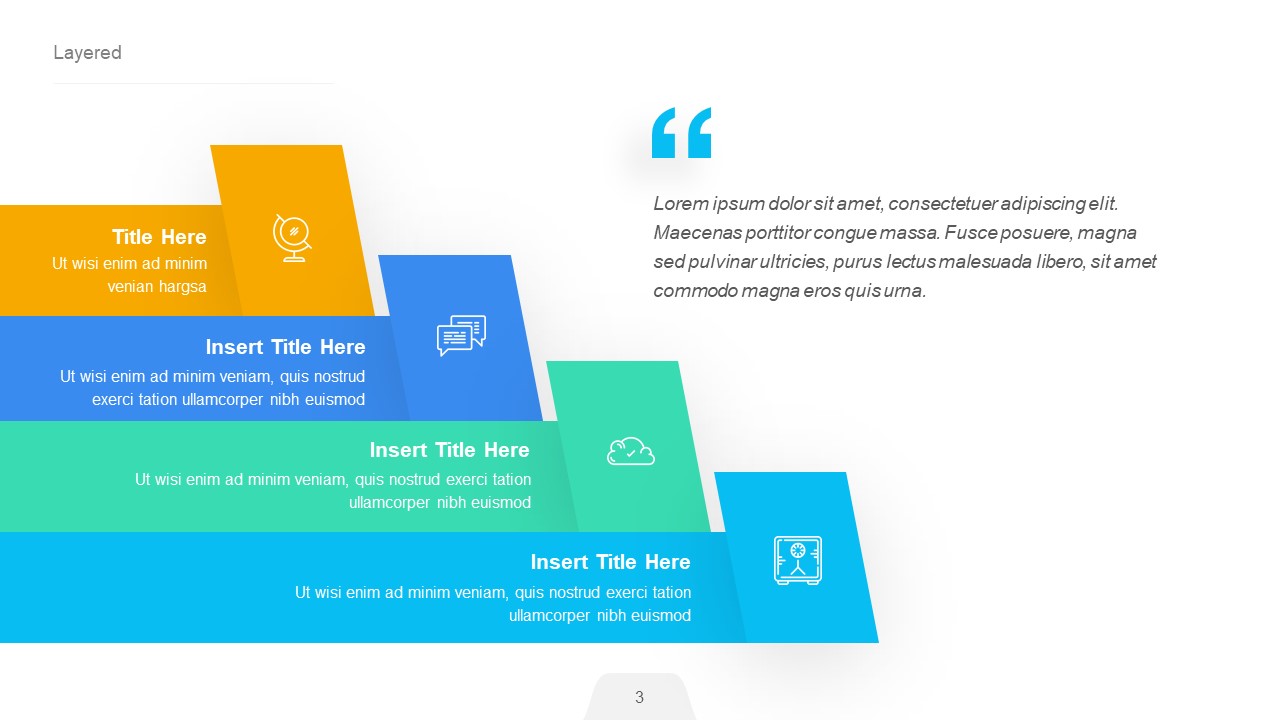 Layered Infographic PowerPoint Presentation Template, Presentation ...