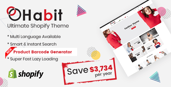 Download Habit Fashion Shopify Theme Multipurpose Responsive Template By Themetidy