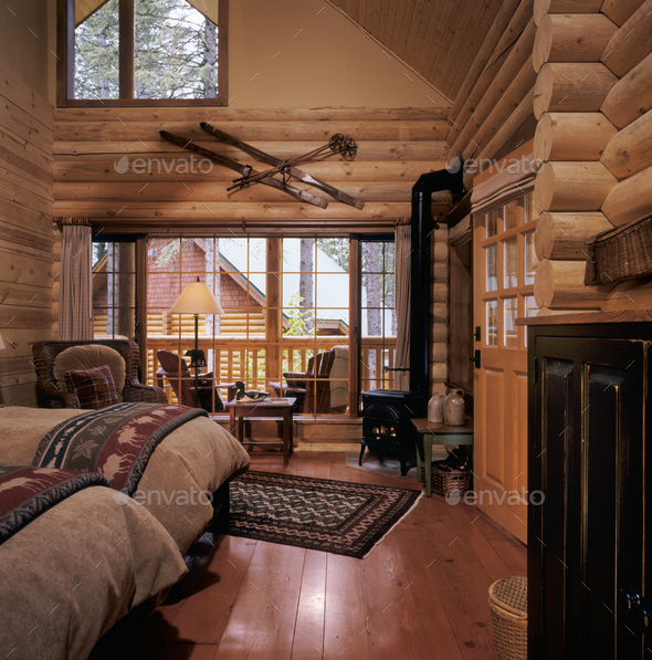 Resort Log Cabin Interior