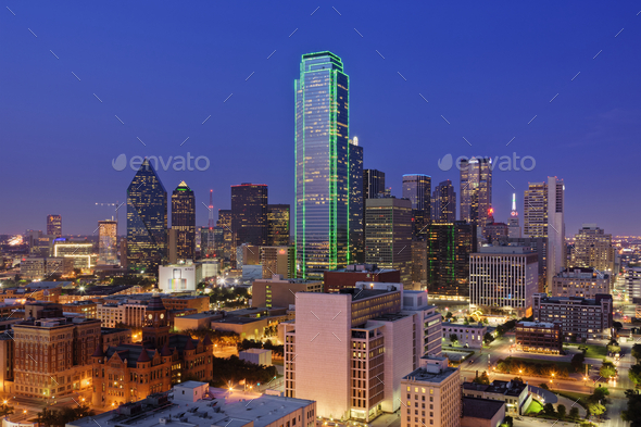 Dallas Skyline at Dusk