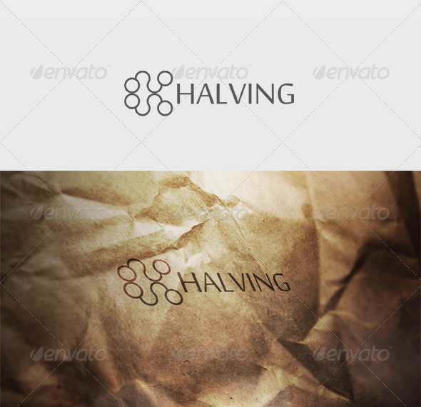 Halving Logo - Letters Logo Templates