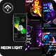 Neon Light - Activity Instagram Stories Template, Web Elements ...