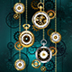 Watch with Chains on Green Background, Vectors | GraphicRiver