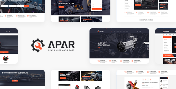 Apar – Auto Parts WordPress Shop Theme