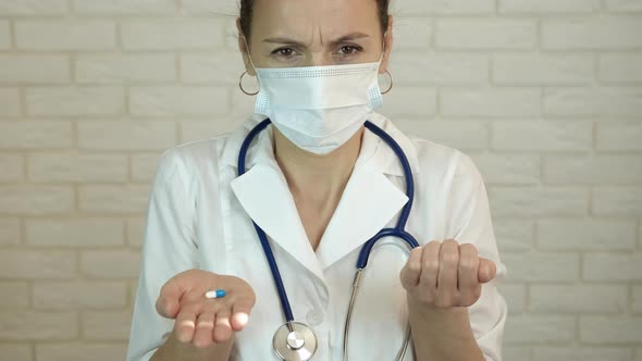 Doctor with Medicine Capsules alt