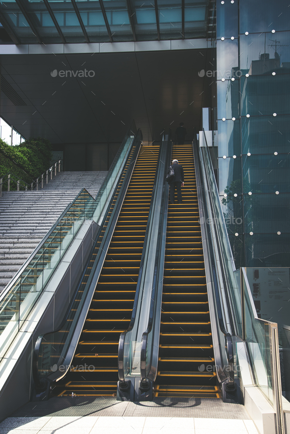 long escalator - Stock Photo - Images