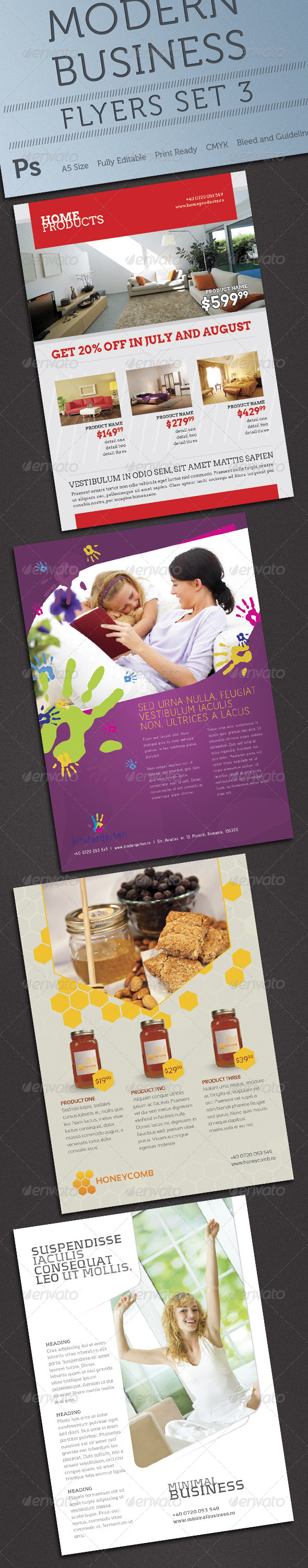 Modern Business Flyers Set 3 - Corporate Flyers