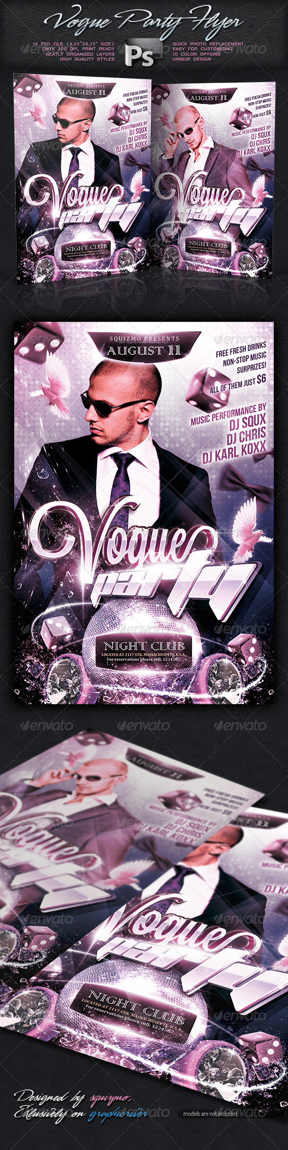 Vogue Show / Party Flyer - Clubs & Parties Events