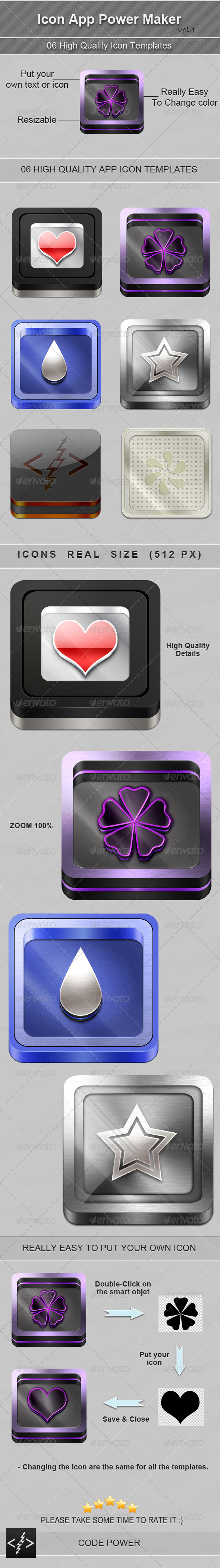 Icon App Power Maker Vol.1 - Software Icons