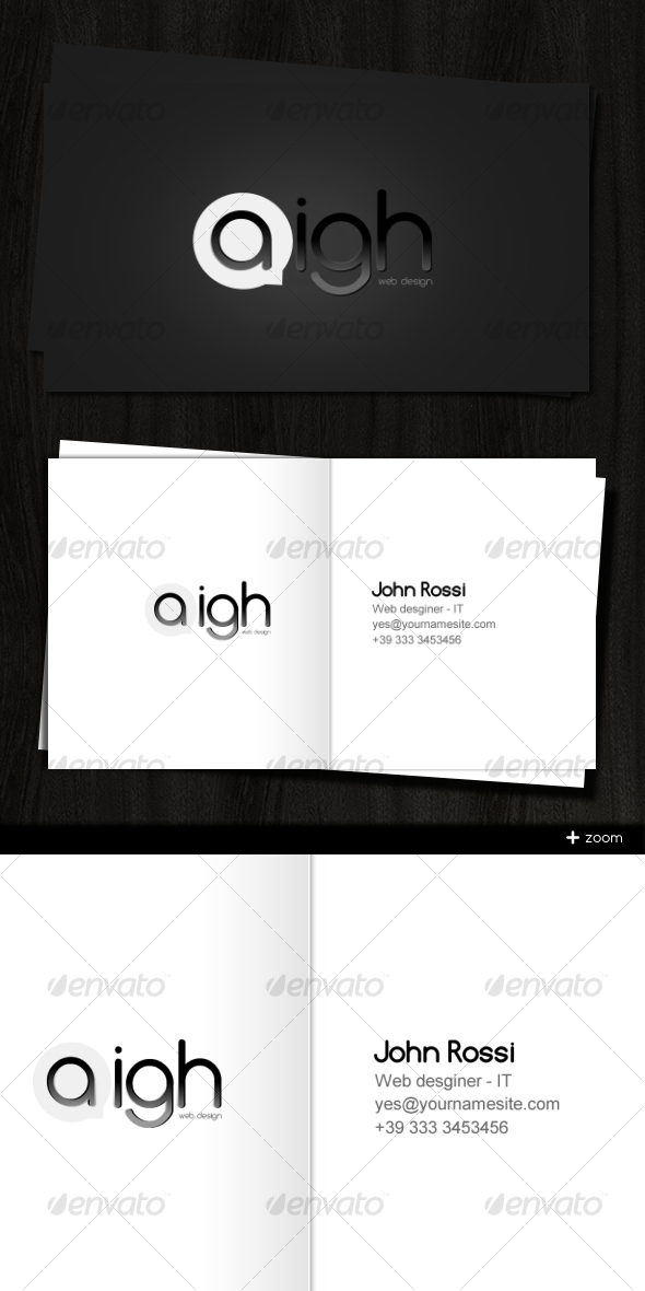 Aigh Card - Creative Business Cards