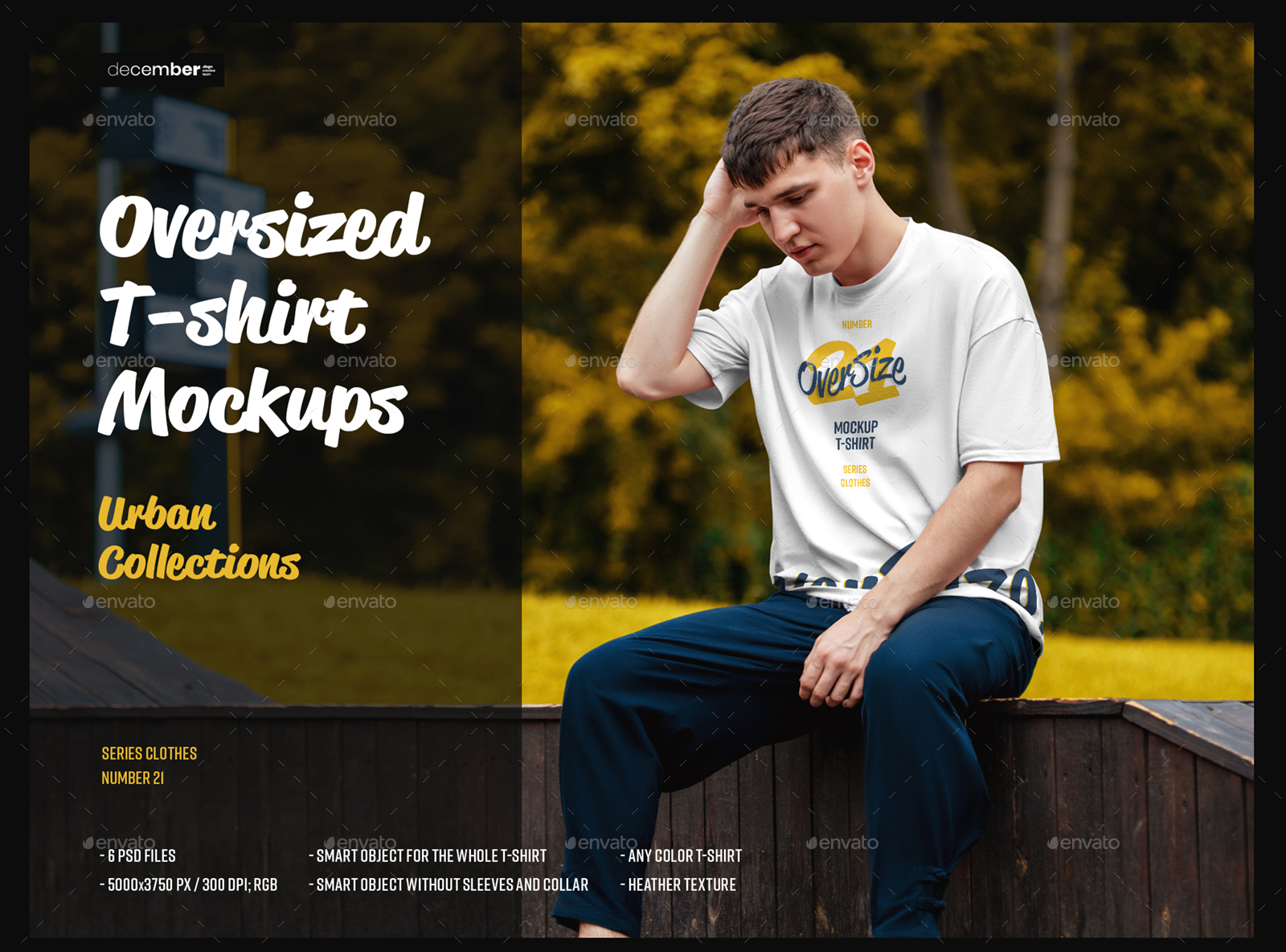 Download 6 Oversized T-shirt Mockup Urban Style by Oleg_Design ...