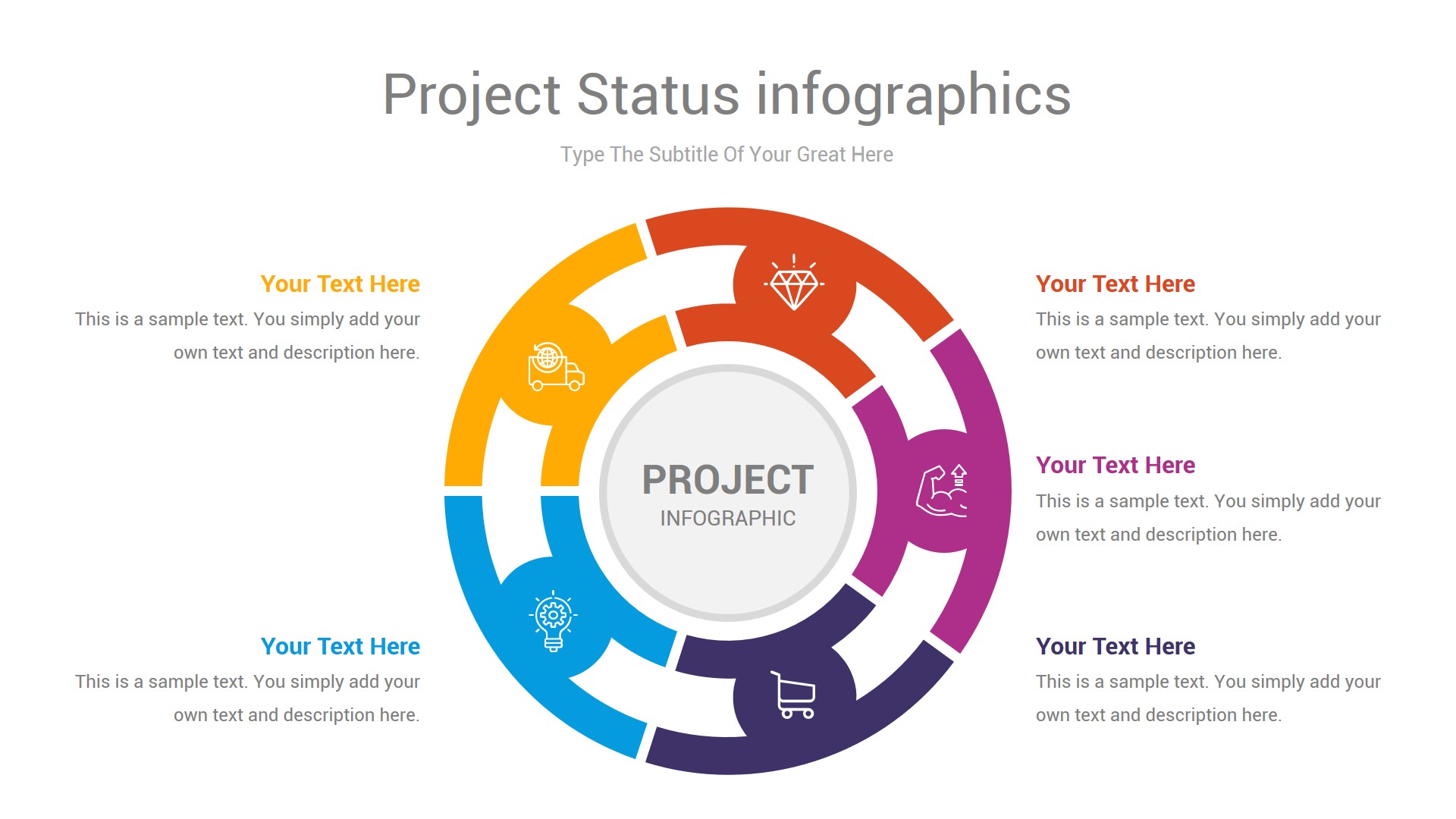 Project Status infographics PowerPoint Template by Neroox | GraphicRiver