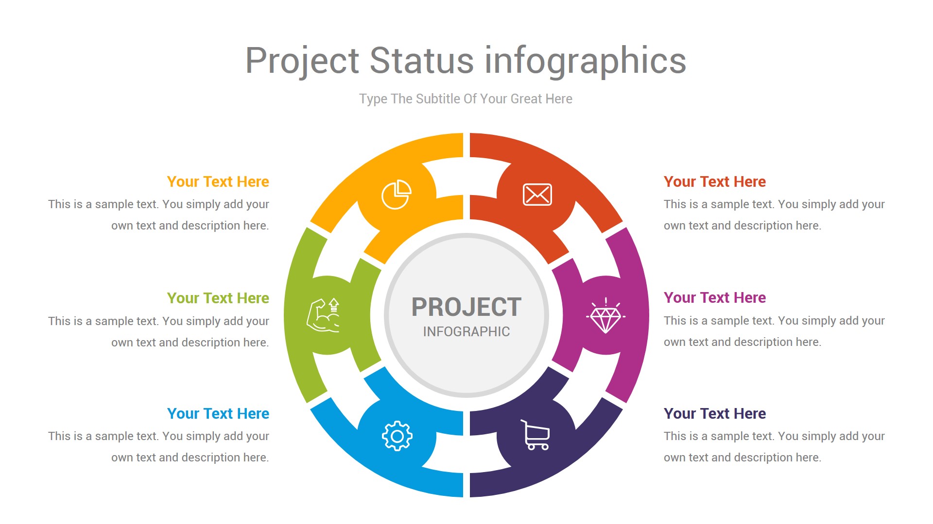 Project Status infographics PowerPoint Template by Neroox | GraphicRiver