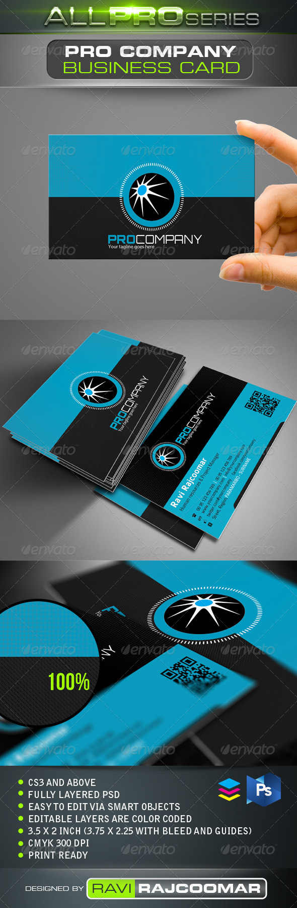 Pro Company Business Card - Corporate Business Cards