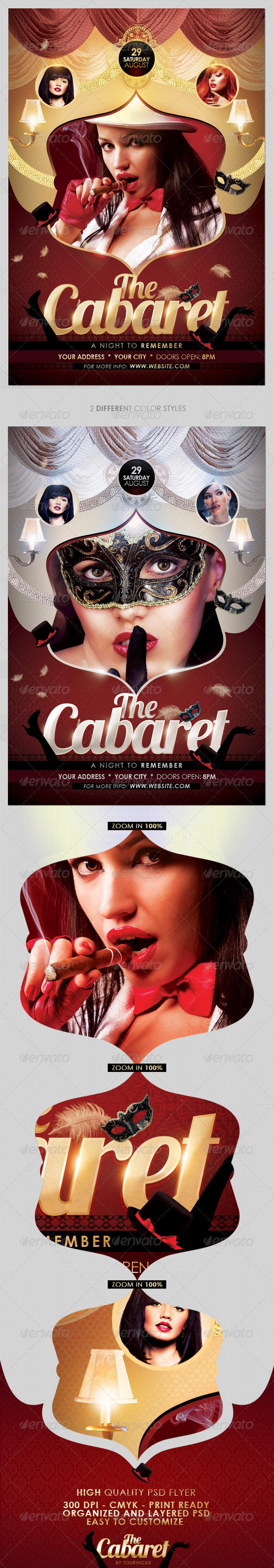 The Cabaret Flyer Template - Flyers Print Templates